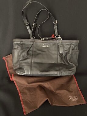 COACH East West Leather Shoulder Bag